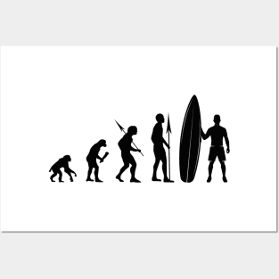 Surfer Evolution Surfing Posters and Art